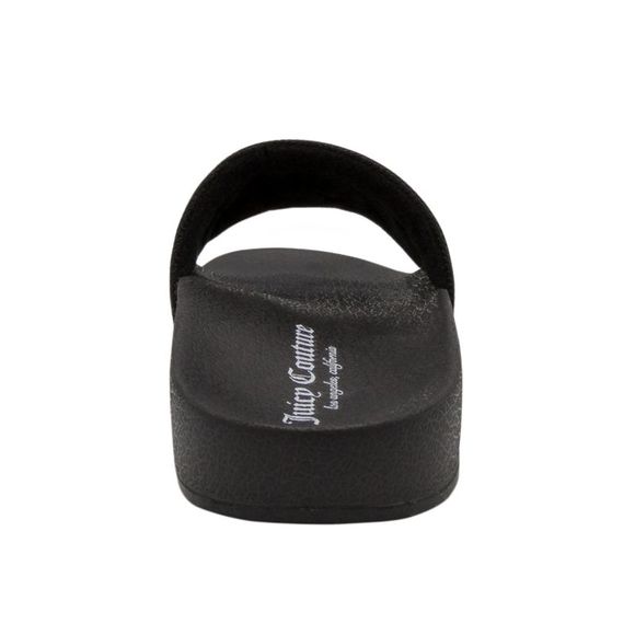 Juicy Couture Shoes Juicy Couture Womens Black Pool Slide Wiggles Platform Slip On Slide